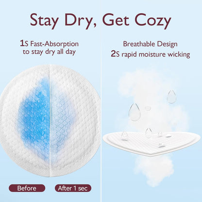 Momcozy Ultra-Thin Disposable Nursing Pads, Ultra-Absorbent and Breathable Portable Breast Pads for