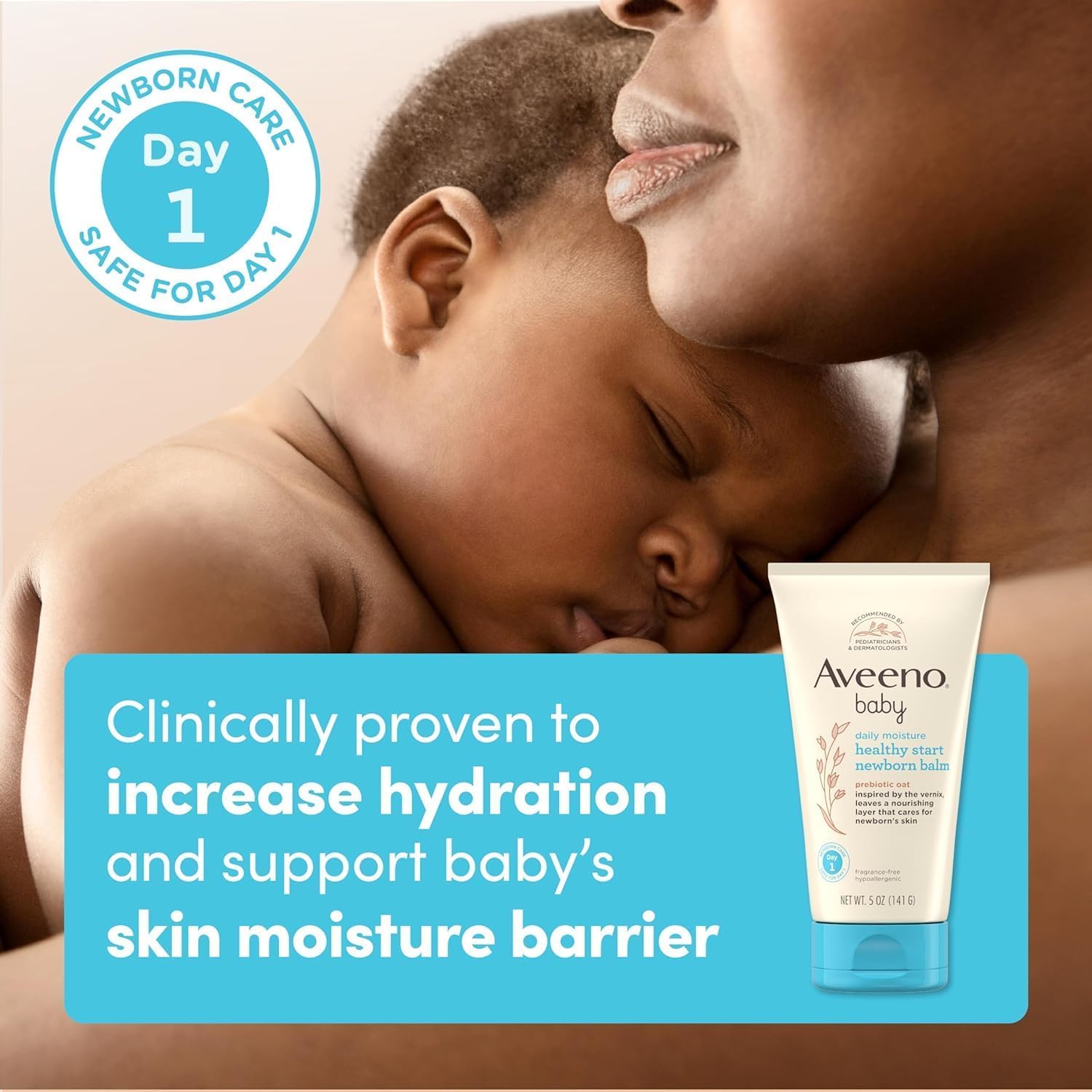 Bundle of Aveeno Baby Healthy Start Newborn Wash, Hypoallergenic Baby Body Wash with Prebiotic Oat