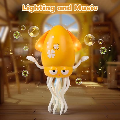 Magic Dancing Octopus Toys, Musical LED Toy, 3 Colors Available (Yellow)