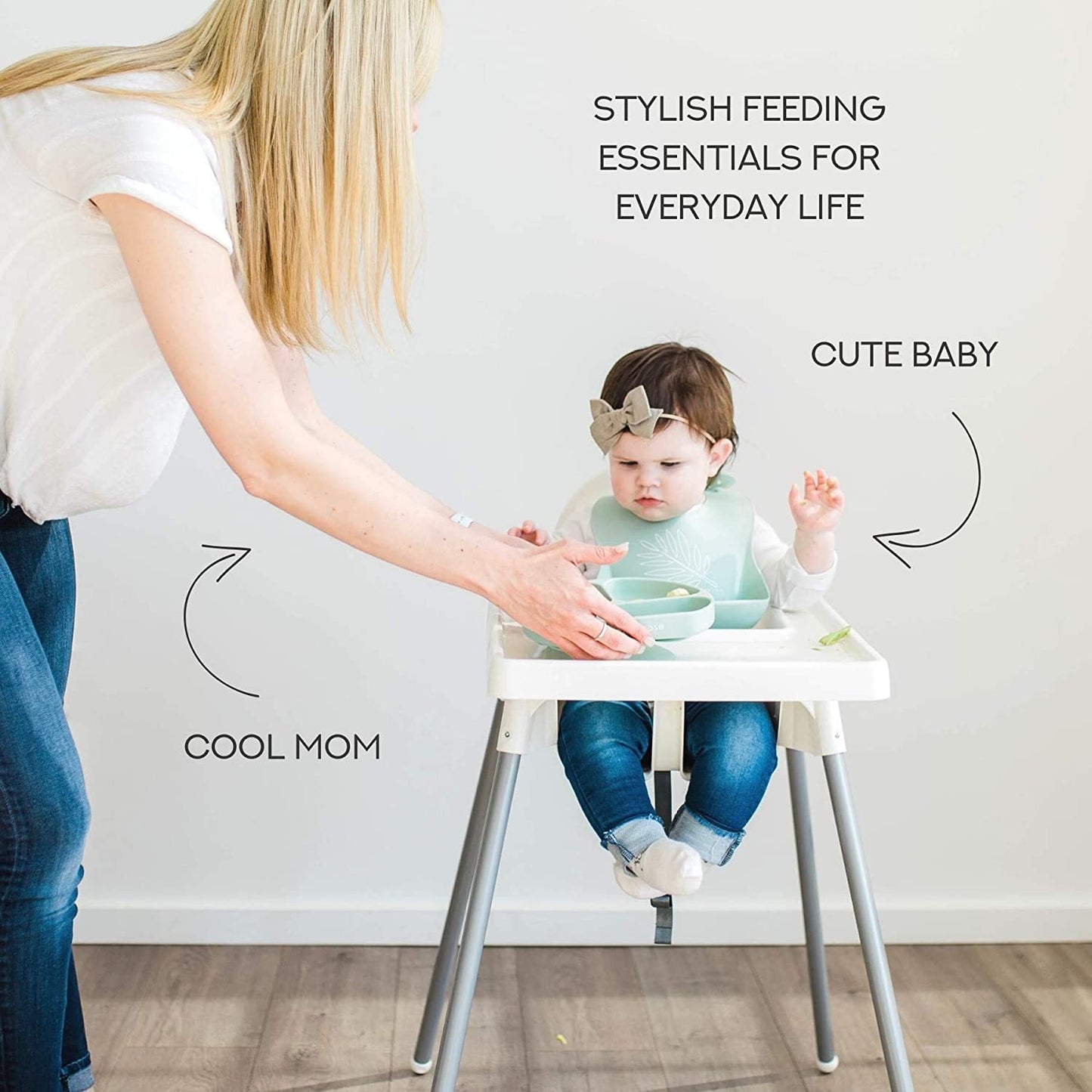 Simka Rose Silicone Baby Spoons Self Feeding 6 Months - First Stage Infant Spoons for Babies & Toddlers- Baby Led Weaning Spoons Set of 6- Easy on Gums Food Training Utensils Dishwasher Microwave Safe