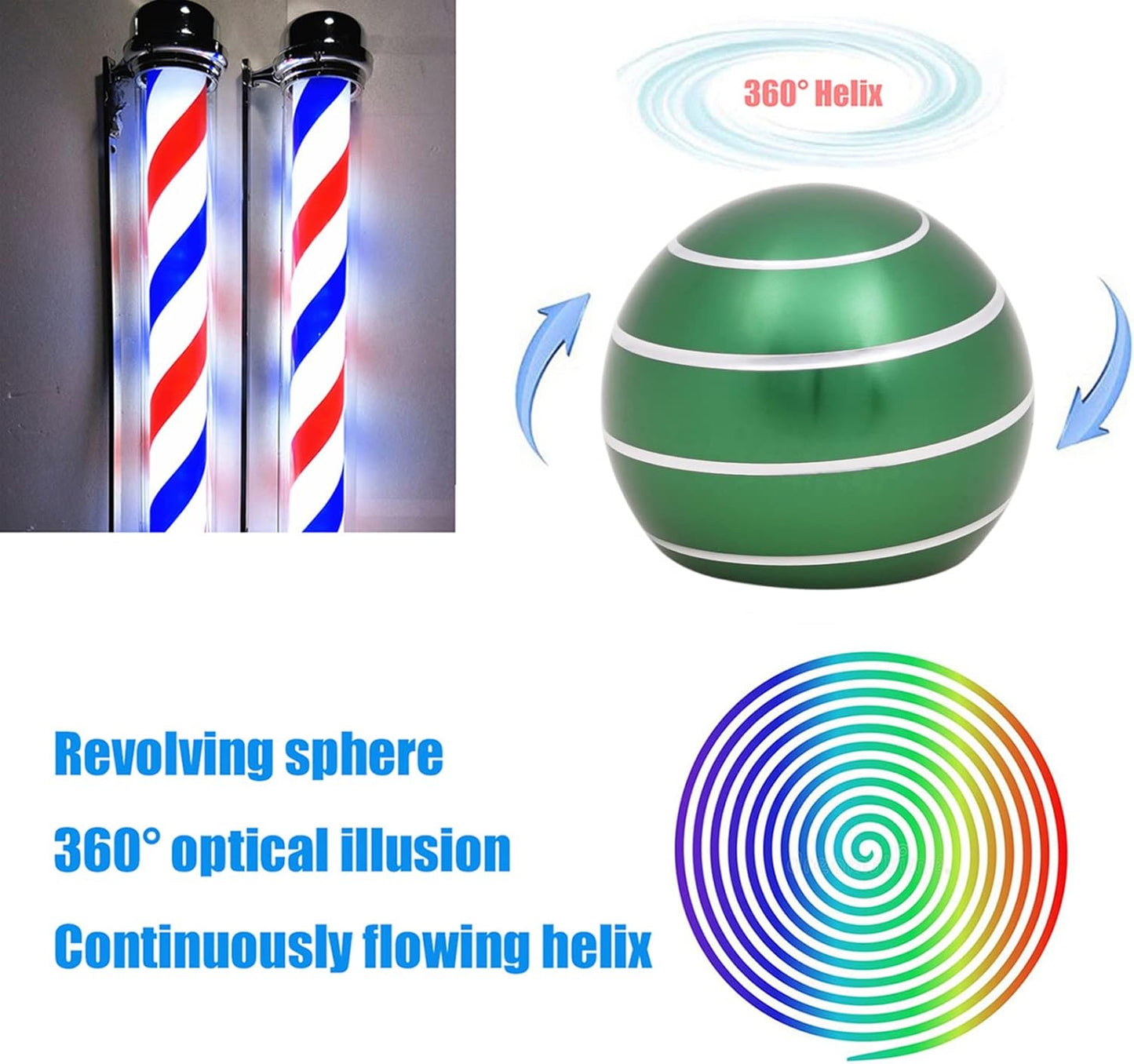 Desk-Fidget-Kinetic-Toys Cool-Gadgets: Cool-Stuff Thing Game Toy for Adult Teen Children Kid, Optical-Illusion Stress Relief Gifts for Man Women Home Office School Christmas Spinning Up 180 Seconds