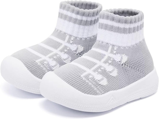 Eashi Baby Boy Girl Non-Skid Indoor Infant Walking Shoes Breathable Warm Elastic Sock Shoes with Memory Sole Protect Toes Outdoor Sneakers