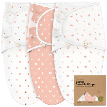 KeaBabies 3-Pack Organic Baby Swaddle Sleep Sacks - Swaddles for Newborns, Infant 3-6 Months, Baby