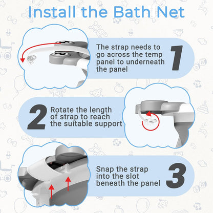 Baby Bathtub, Collapsible Newborn Bathtub for Infant to Toddler 0-24 Months with Soft Cushion and
