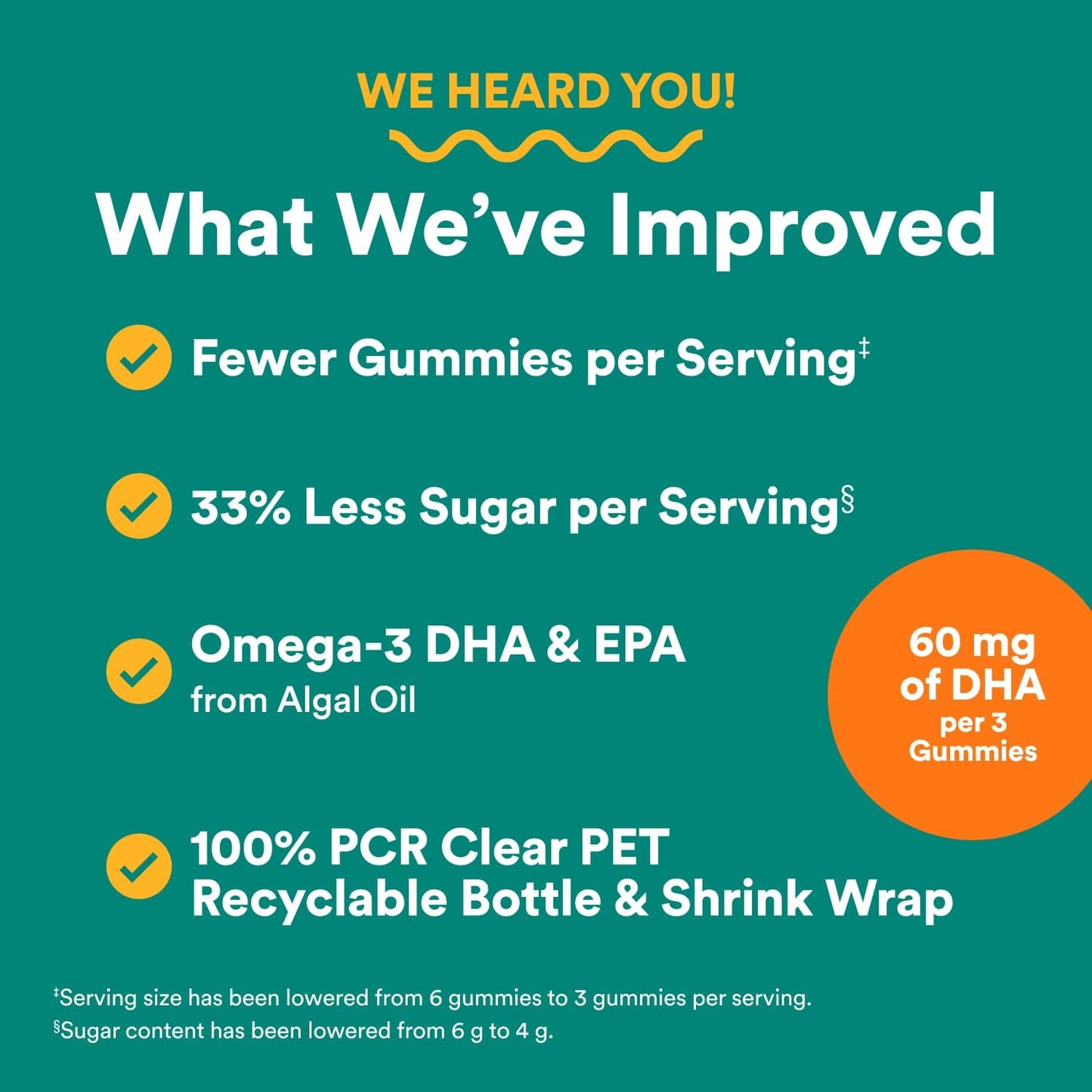 SmartyPants Prenatal Multivitamin Gummies - Improved Formula: Omega 3 (DHA/EPA), Methylfolate