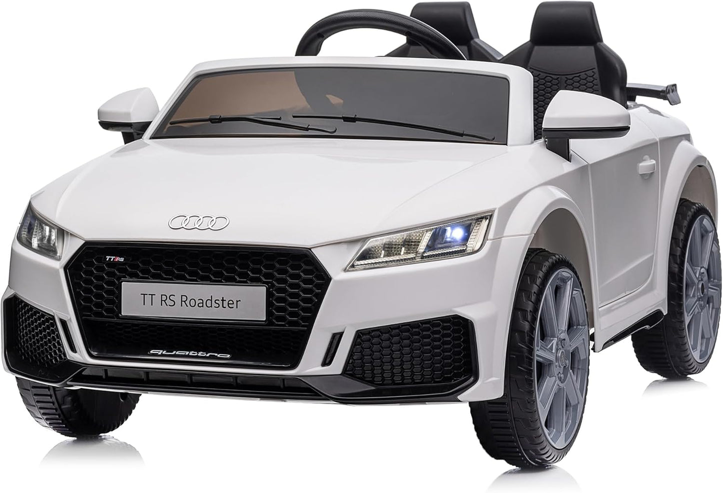 Kids Electric Car, Licensed Audi 6V Kids Ride on Toy Car for Toddlers with Remote - White