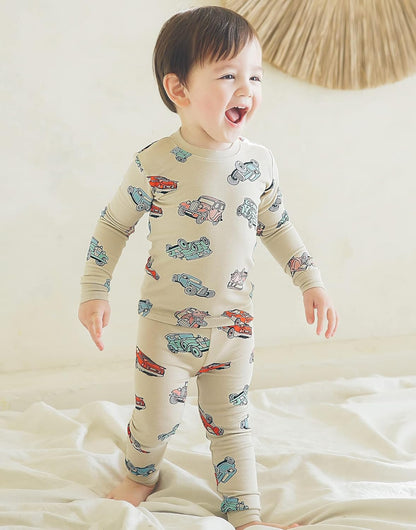 VAENAIT BABY 6M-12Y Kids Unisex Girls & Boys Soft Comfy Modal Tencel Sleepwear Pajamas 2pcs or 4pcs Set