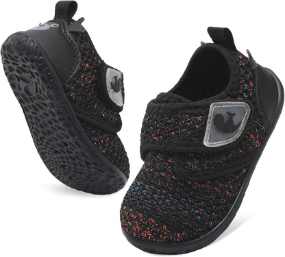 FEETCITY Baby Walking Shoes Barefoot Baby Shoes Infant Sneakers Newborn Crib Shoe Lightweight Flexible Slip On Shoe