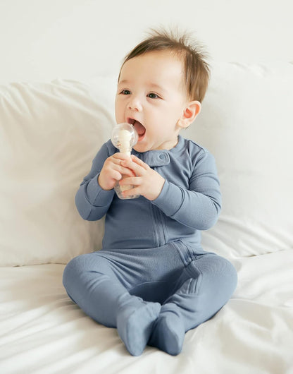 VAENAIT BABY Infant Toddler Boys Girls Footed One-Piece Sleep and Play Premium Modal Pajamas 1-2 Pieces