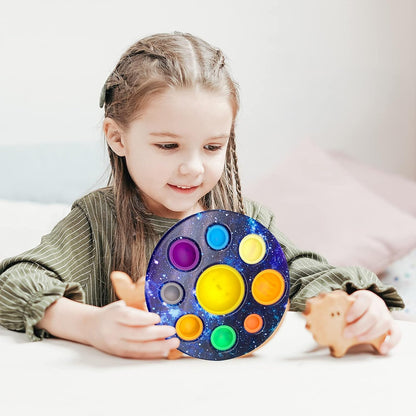 Eight Planet Cave Bubble Push Sensory Fidget Toy, Galaxy Cave Digits Fidget Toys, Autistic Adults