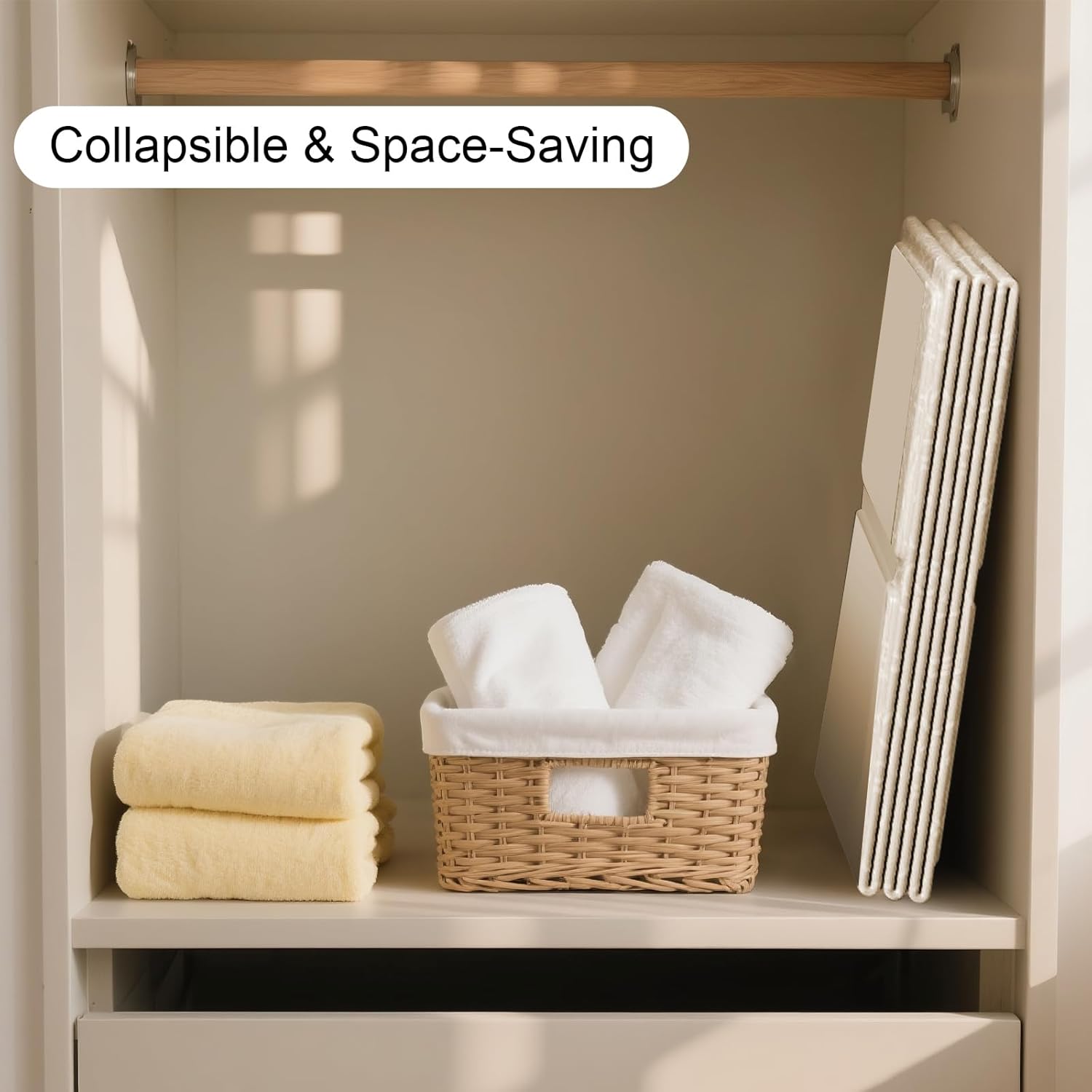 Collapsible Baby Bathtub, Portable & Foldable Bathtub for Newborns to Toddlers, Easy to Store