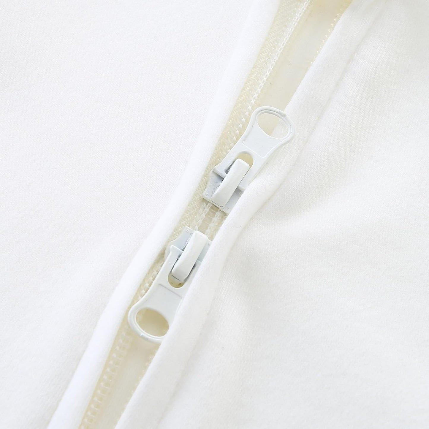 Baby Romper 100% Organic Cotton Pajamas One Piece Long Sleeve Zipper Footie Onesie for 0~12M Baby