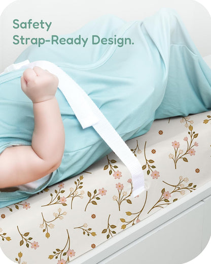 Extra Stretchy Changing Pad Cover, Ultra Soft Premium Jersey Knit Changing Pad Sheets, Unisex for Boys Girls, Fits All Standard Changing Tables/Dresser Tops - 2 Pack