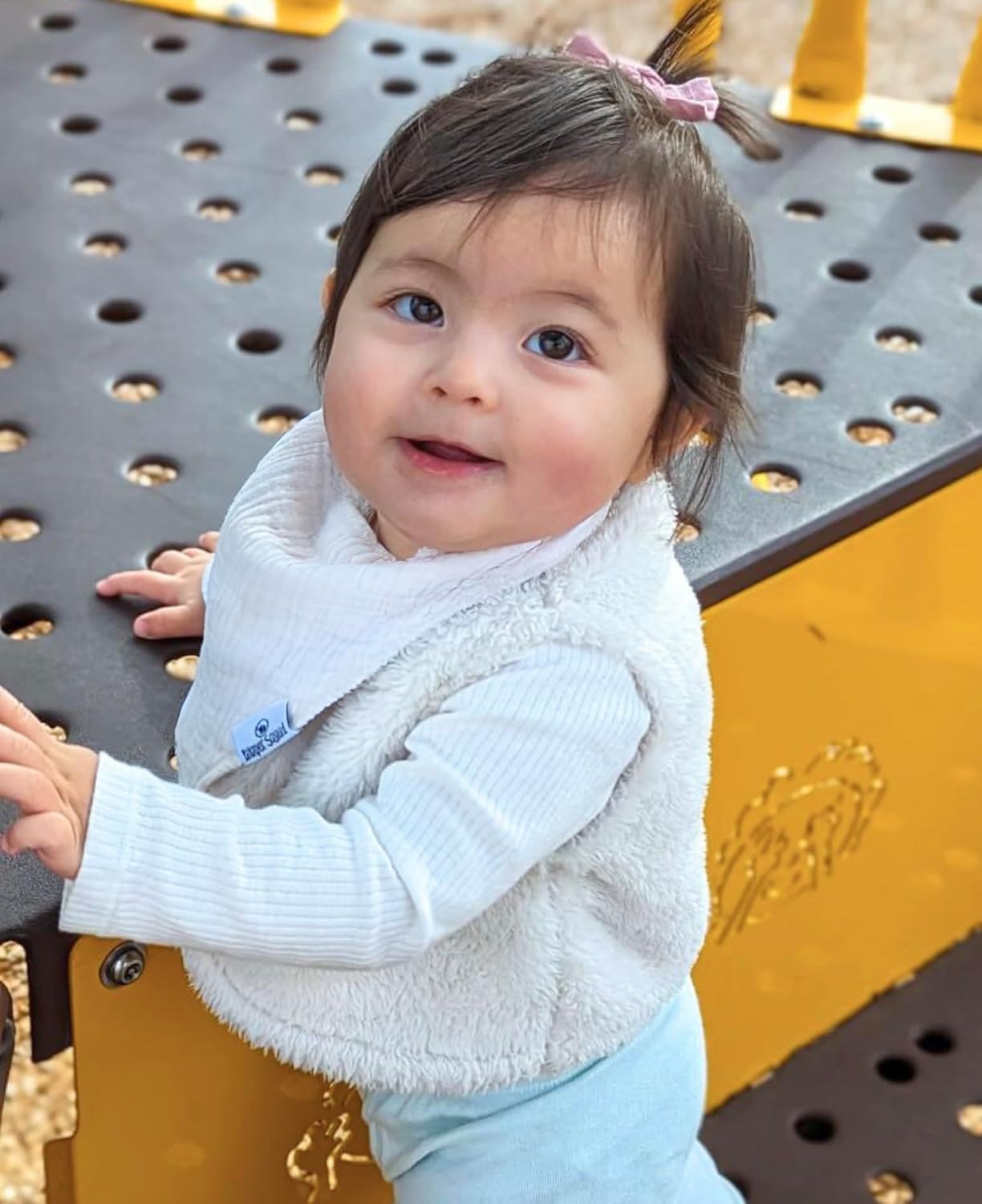 DiaperSquad's Baby Bibs for Drooling and Teething, Bibs for Boys, Baby Girl - Solid Cotton Baby Drool Bibs