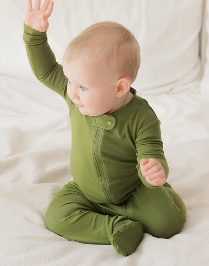 VAENAIT BABY Infant Toddler Boys Girls Footed One-Piece Sleep and Play Premium Modal Pajamas 1-2 Pieces