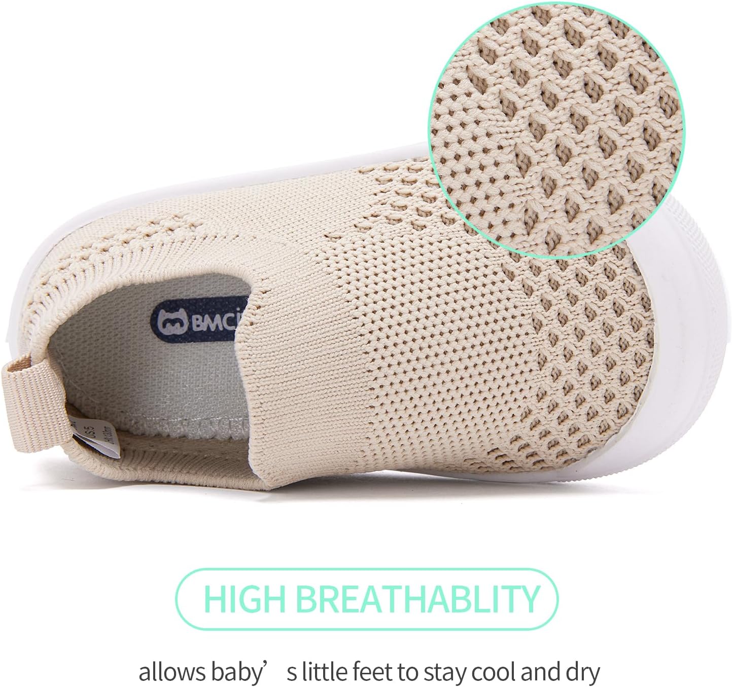 BMCiTYBM Baby Sneakers Girls Boys Lightweight Breathable Mesh First Walkers Shoes 6-24 Months