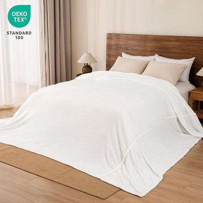 PHF Oversized King Fleece Blanket 120"x120", No Shed No Pilling Big Soft Blanket, Extra Large 10'x