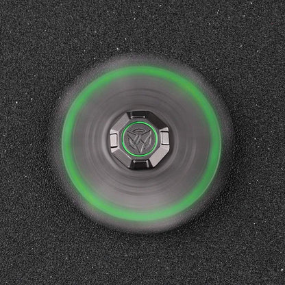 Cool Spaceship Fidget Spinners Metal, UFO Finger Hand Spinner 3 to 5 Mins Spinning Top, Anti Anxiety Stress Relief Toys Gift for Kids Adults, Luminous Night Effects, Desk Toy for Office
