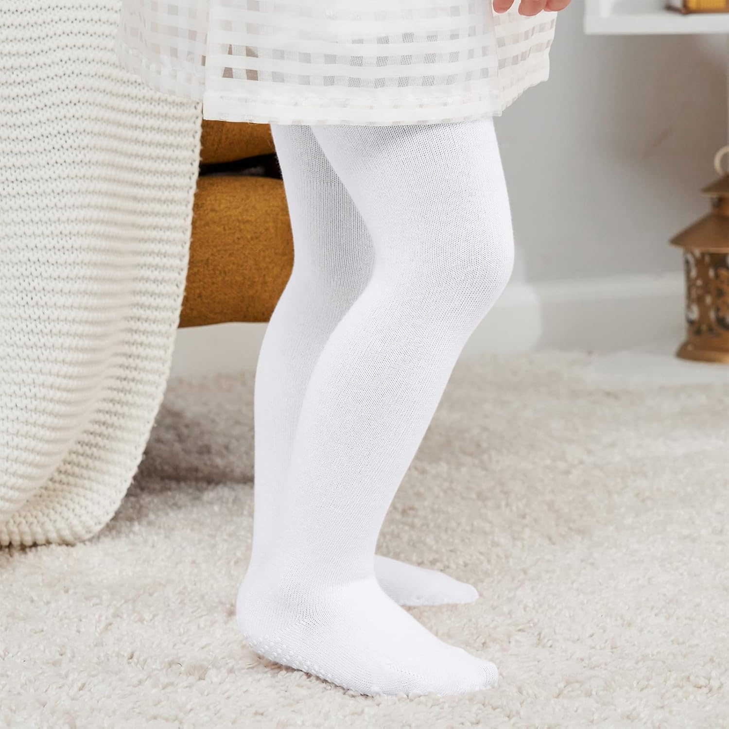 American Trends Baby Tights Non Slip Skid Baby Girl Tight Toddler Stocking Pants Cable Knit Infant