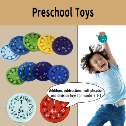 18PC Math Fidget Spinners,Math Fact Fidget Spinner,Math Multiplication Fidget toy,math fidget toy multiplication Fidget Spinner Toy for Kids.Party Supplies,Multiplication&Division&Addition&Subtraction