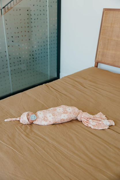 Copper Pearl Baby Swaddle Blanket - Premium Knit Baby Blanket, Large Soft Stretchy Receiving