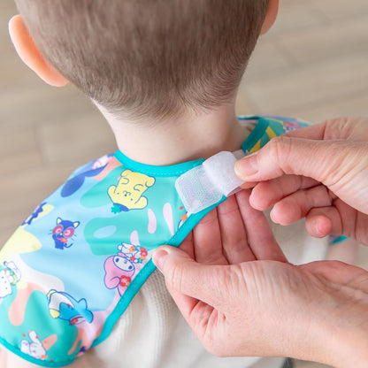 Bumkins Bibs - Toddler Bibs, Waterproof, Large for 1-3 Years, Short Sleeve