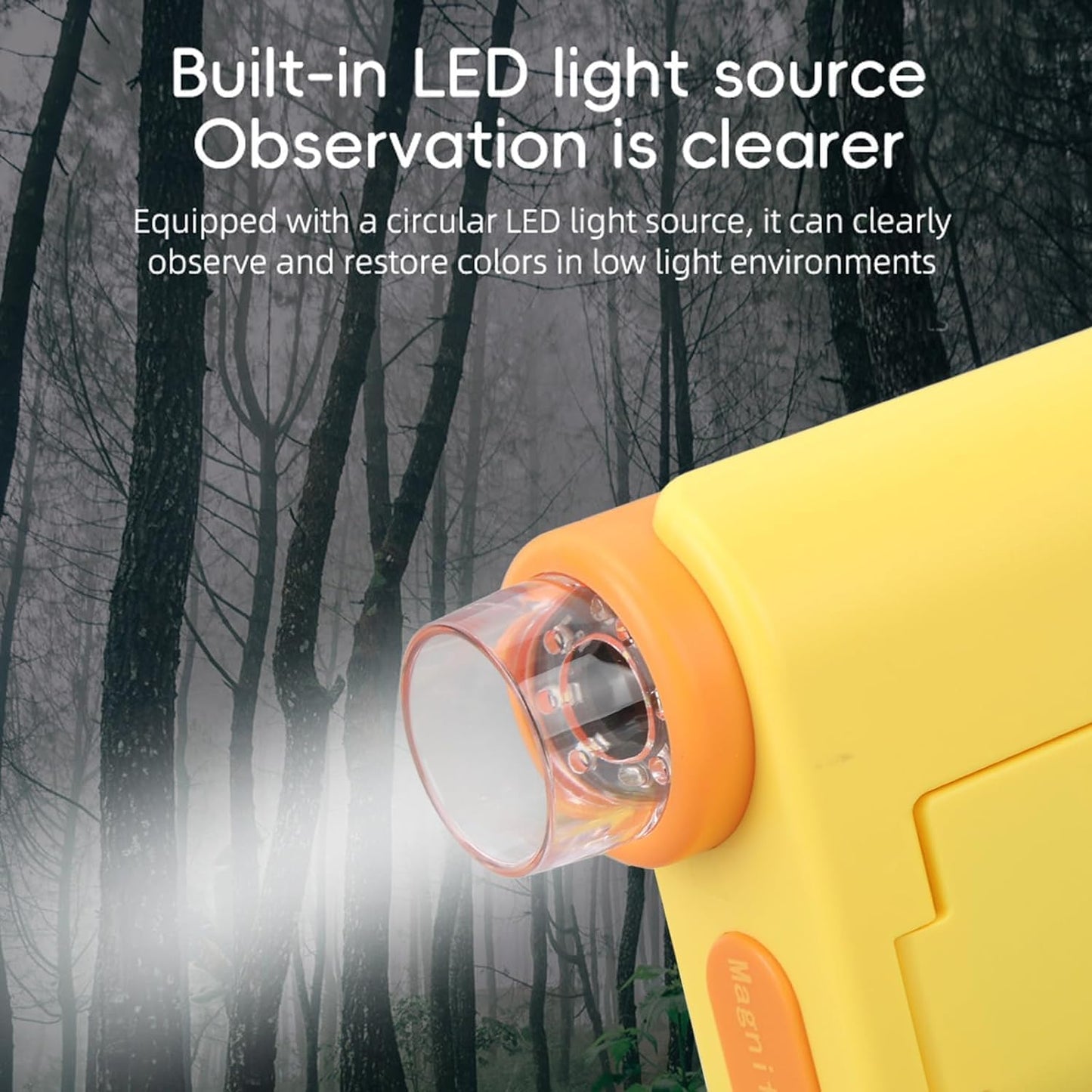 Portable Labsters Microscope - 1000X Telescope & SD Card Photo & Video Microscope for Kids 3+