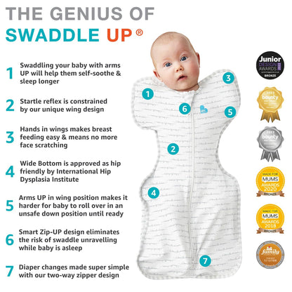 Love to Dream Organic Swaddle, Baby Sleep Sack, Swaddle Up Self-Soothing Swaddles for Newborns, Get