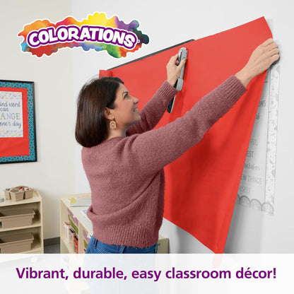 Colorations DSRE Dual Surface Paper Roll, Scarlet Red,, 36" x 1000' (1 Roll)