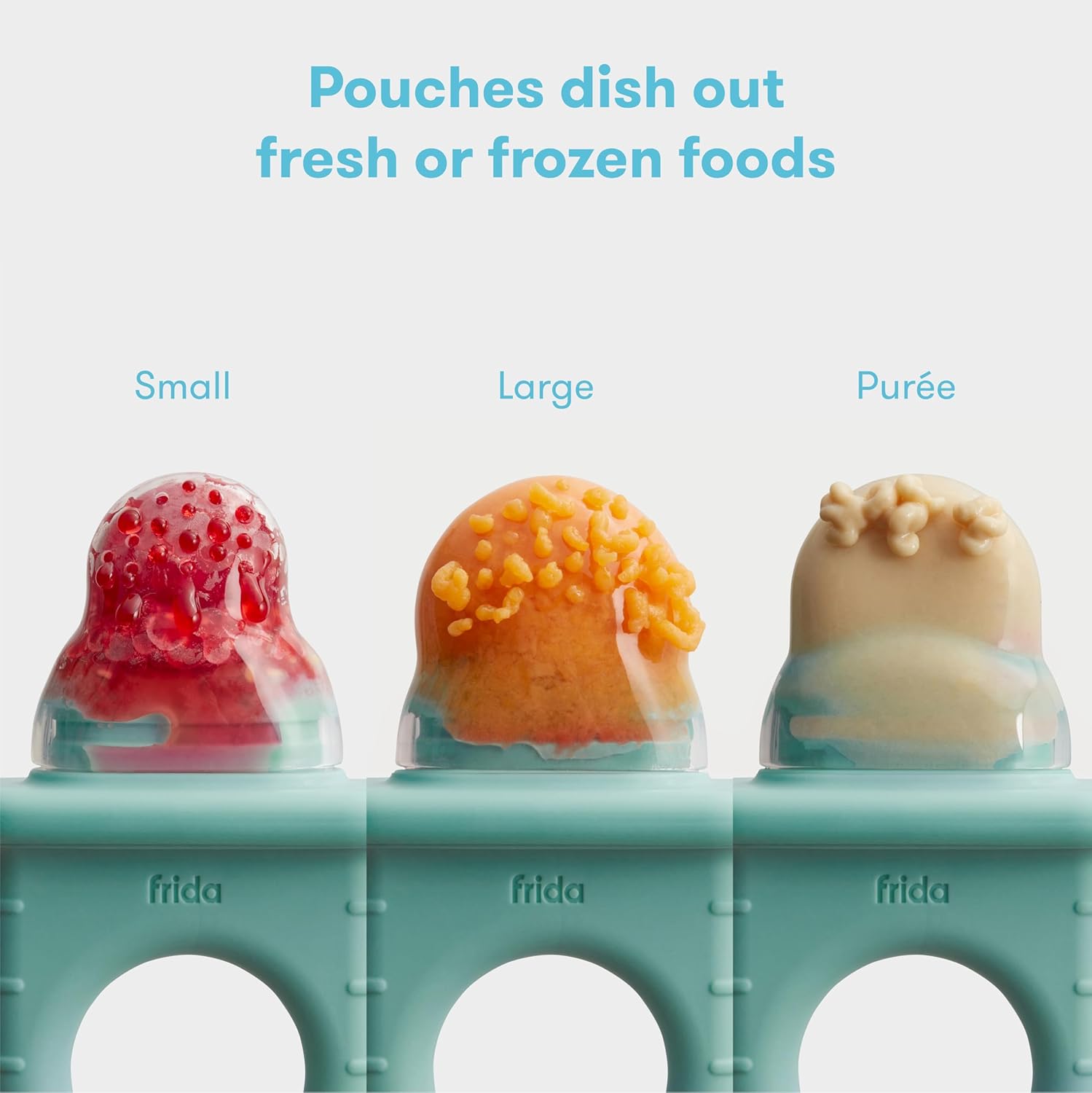 Frida Baby Push Pop Feeder, Baby Fruit Food Feeder to Safely Introduce New Foods, Fresh + Frozen