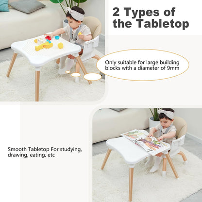 Baby High Chair, 7 in 1 Convertible High Chairs for Babies and Toddlers, Kids Learning Table