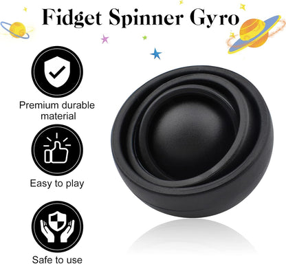Fidget Toy for Adults, Fidget Gyro Toys for Ages 8-13, Cool Gadget Gifts for Boys Girls Teens Kids, Desk Toy ADHD Autism Stress Relief Finger Toy Hand Fidget Spinner