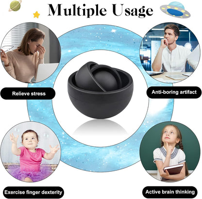 Fidget Toys Adults 2PC, Sensory Toys for Kids with Autism, Cool Gadget Gifts for Boys Girls Teens Kids, Desk Toy ADHD Stress Relief Finger Toy Fidget Spinner