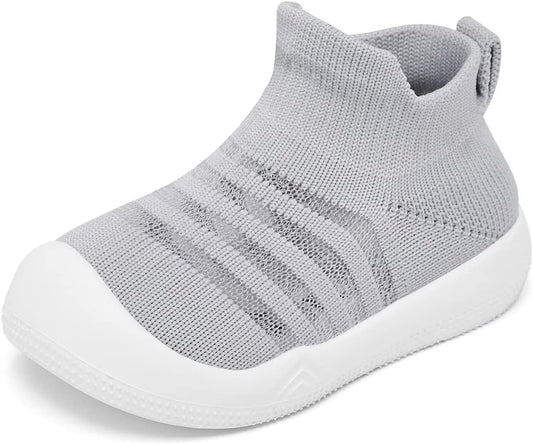 Eashi Baby Boy Girl Non-Skid Indoor Infant Walking Shoes Breathable Warm Elastic Sock Shoes with Memory Sole Protect Toes Outdoor Sneakers