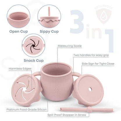 All In One Silicone Feeding Set - Safe for 6-12 Months - Non-Toxic Baby Led Weaning Supplies