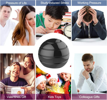 Kinetic Desk Toys,Full Body Optical Illusion Fidget Spinner Ball,Gifts for Men,Women,Kids Size 2.1"
