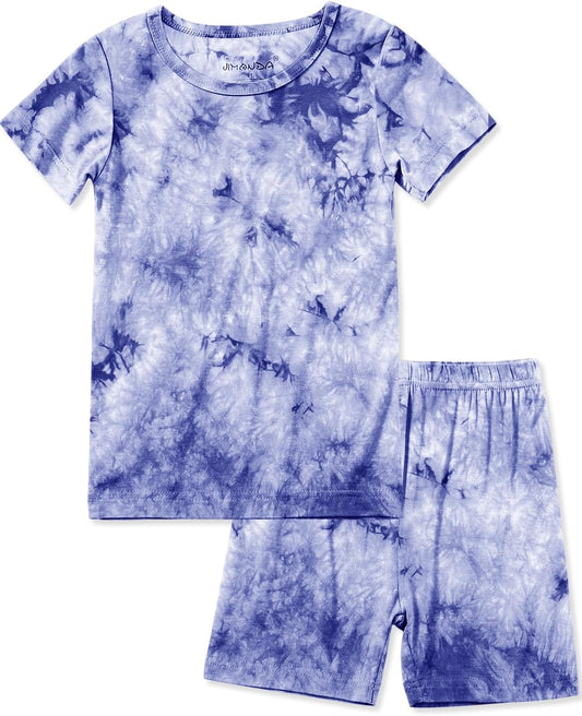 Jimonda Baby/Toddler Soft Sleepwear Short sleeve Kids Cool Pajama Outdoor 2-Piece Shirt&Shorts