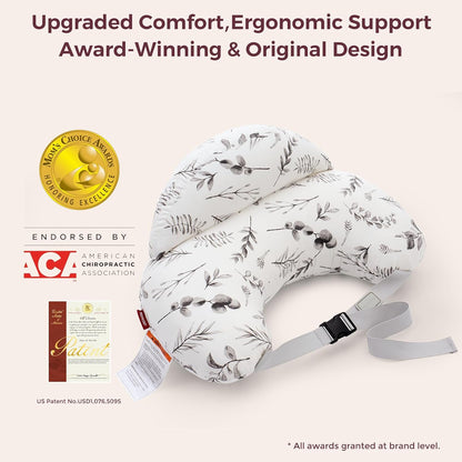 Momcozy Pioneering Safety Fence Nursing Pillow for Breastfeeding- Wider Feeding Pillows for More