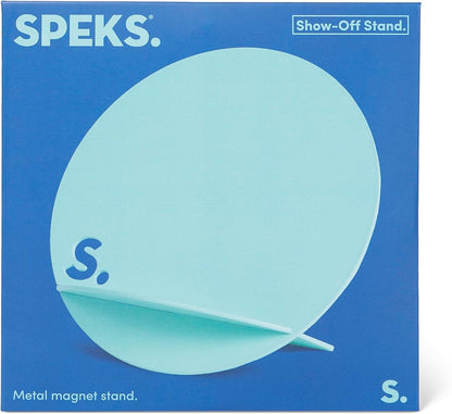 Speks Show Off Stand - Double Sided, Powder Coated Steel Magnetic Display Board - Mint - Magnets Sold Separately