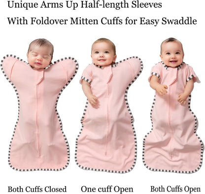 Baby Swaddle Blanket for Newborns and Infants,2-Piece Set Infant Pajamas,Bidirectional Zipper,Easy