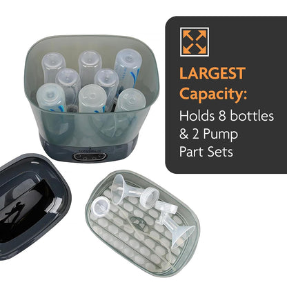 Baby Brezza Bottle Sterilizer and Dryer Advanced – 33% Faster - Largest Capacity Steam Sanitizer