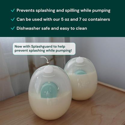 Willow Go - 7oz Reusable Milk Containers with Splash Guard - for use with Willow Go Hands Free