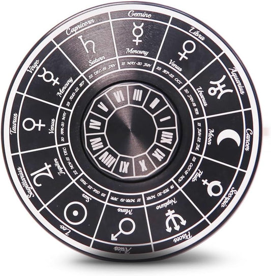 Fidget Toys Fidget Spinners for Kids 7 up Adults, Metal Spinning Spinner Top Toy, Anxiety Toys Stress Relief Reducer, Party Favors for Stuffers Tarot Constellation Spinning Tops Toys (Constellation)
