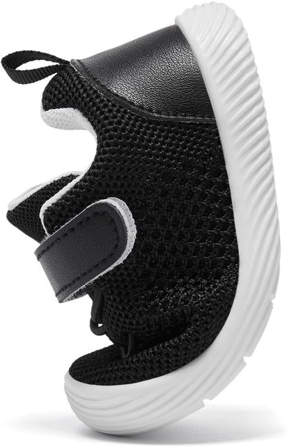 MORENDL Toddler Sneakers Baby Boys & Girls Barefoot Shoes Lightweight Breathable Walking Running Tennis Athletic Sport Shoes