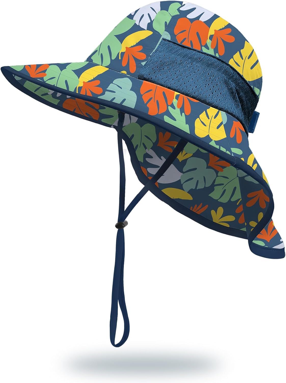 Baby Sun Hat with Neck Flap for Sun Protection Toddler Beach Hat UPF 50+ Outdoors 0-6 Years Boys Girls