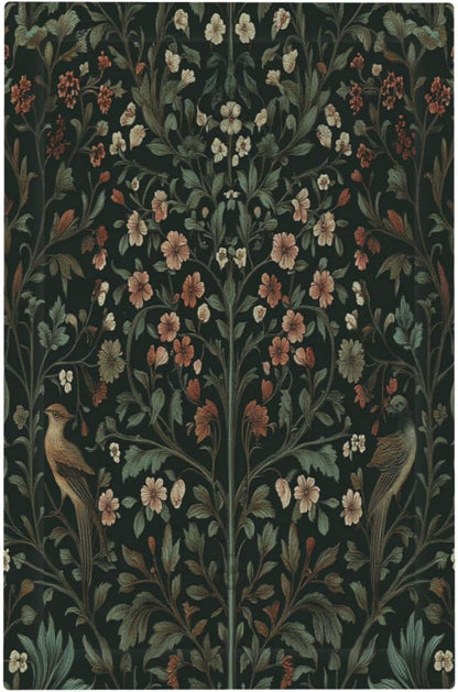 Light Switch Cover Plate Vintage Morris Colorful Flower Green Leaf 1 Gang No Device Blank Electrical Wall Plates Faceplate Decorative Switch Plate For Bed Room Living Room Decor