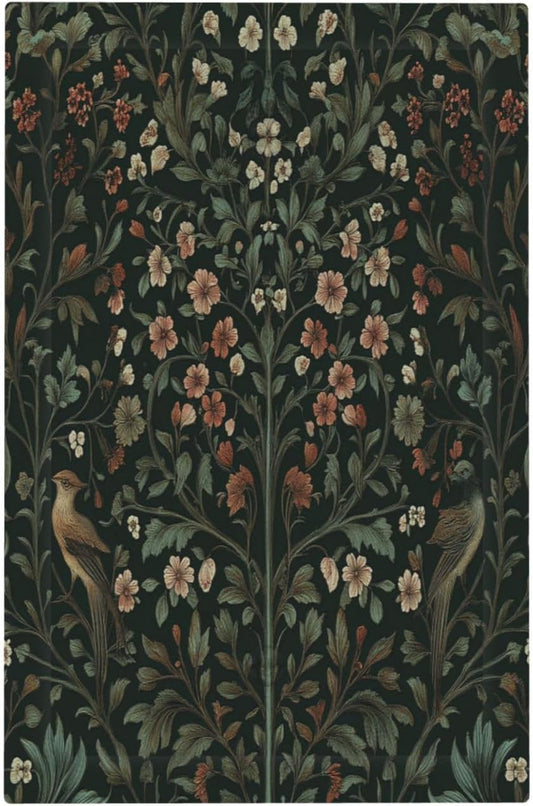 Light Switch Cover Plate Vintage Morris Colorful Flower Green Leaf 1 Gang No Device Blank