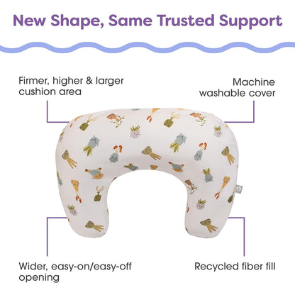 Boppy Nursing Pillow - Ergonomic Bottle & Breastfeeding Pillow with High, Firm, Large Area