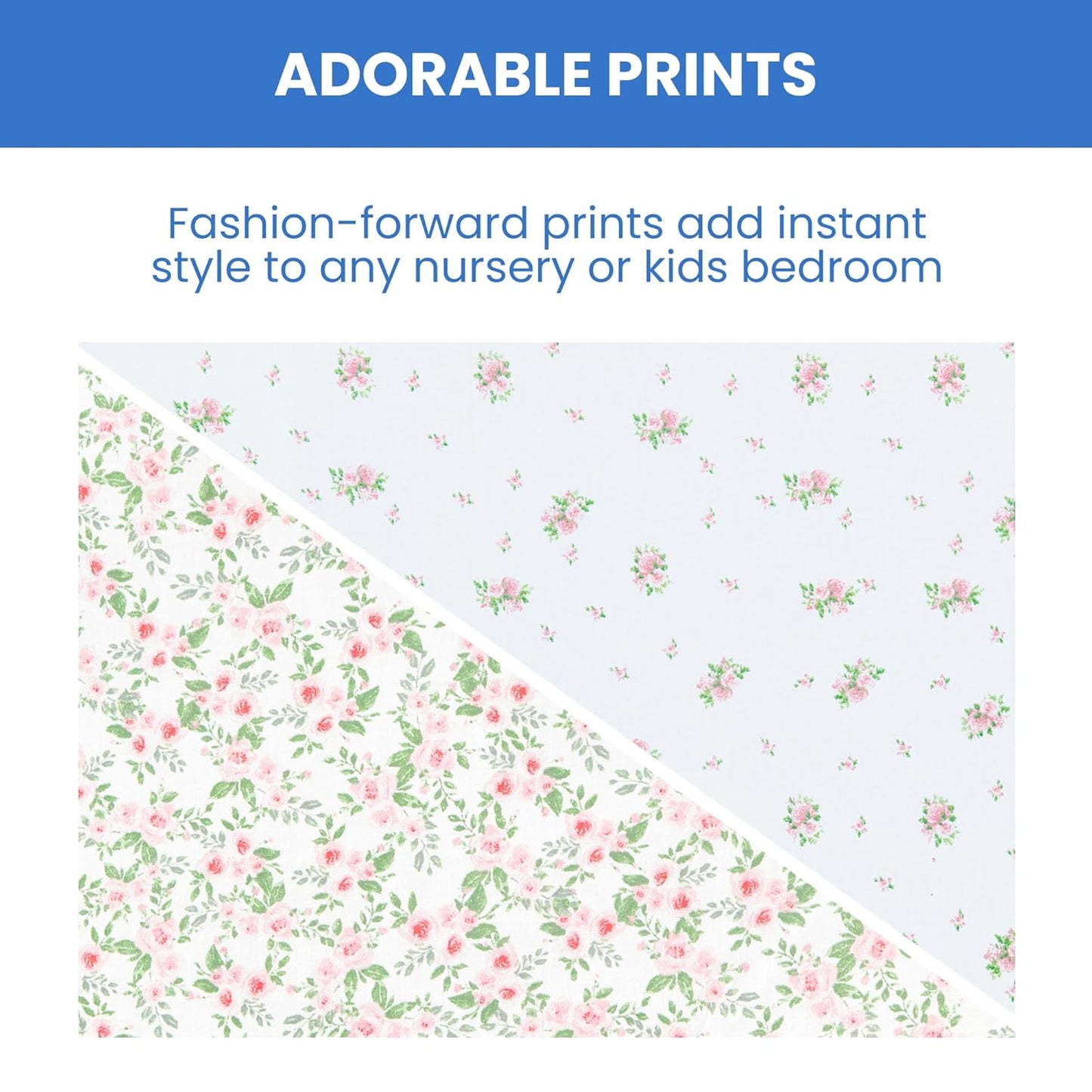 Delta Children Fitted Crib Sheets for Girls and Boys - Crib Sheet for Standard Crib and Toddler