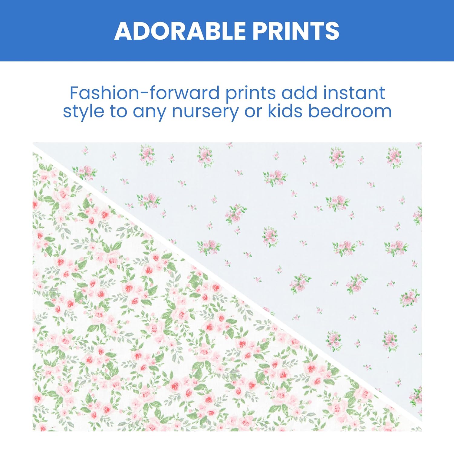 Delta Children Fitted Crib Sheets for Girls and Boys - Crib Sheet for Standard Crib and Toddler